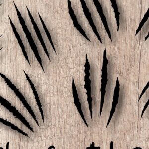 Intra απο ξύλο plywood 3mm-4mm πάχος 20+ προτύπου Claw Scratch Δίασταση 40x40 cm INTRAFABR-32214833