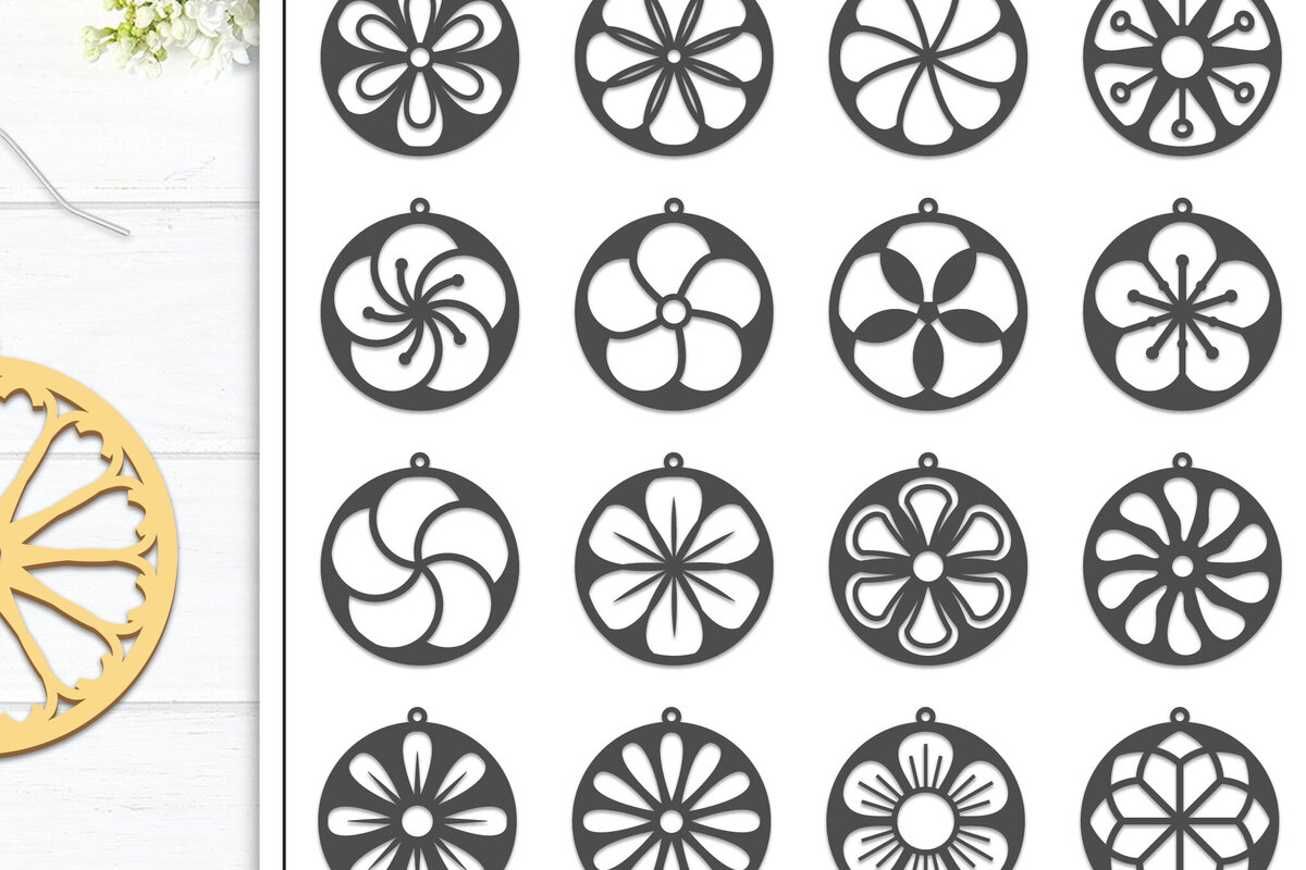 Intra απο ξύλο plywood 3mm-4mm πάχος 20 Σκουλαρίκια λουλουδιών Σχεδιασμός Δίασταση 3x3 cm INTRAFABR-102951240