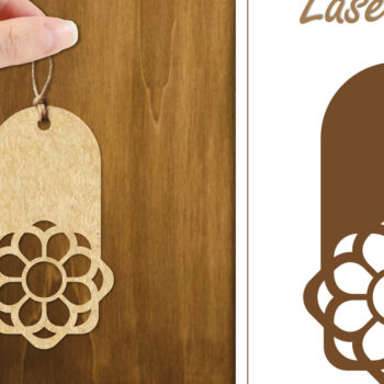 Intra απο ξύλο plywood 3mm-4mm πάχος 20 Ετικέτες δώρου σχεδιασμού λουλουδιών Δίασταση 30x20 cm INTRAFABR-123883419 - Image 9