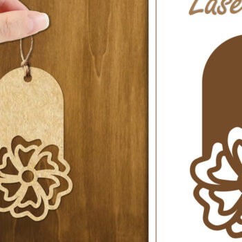 Intra απο ξύλο plywood 3mm-4mm πάχος 20 Ετικέτες δώρου σχεδιασμού λουλουδιών Δίασταση 30x20 cm INTRAFABR-123883419 - Image 14