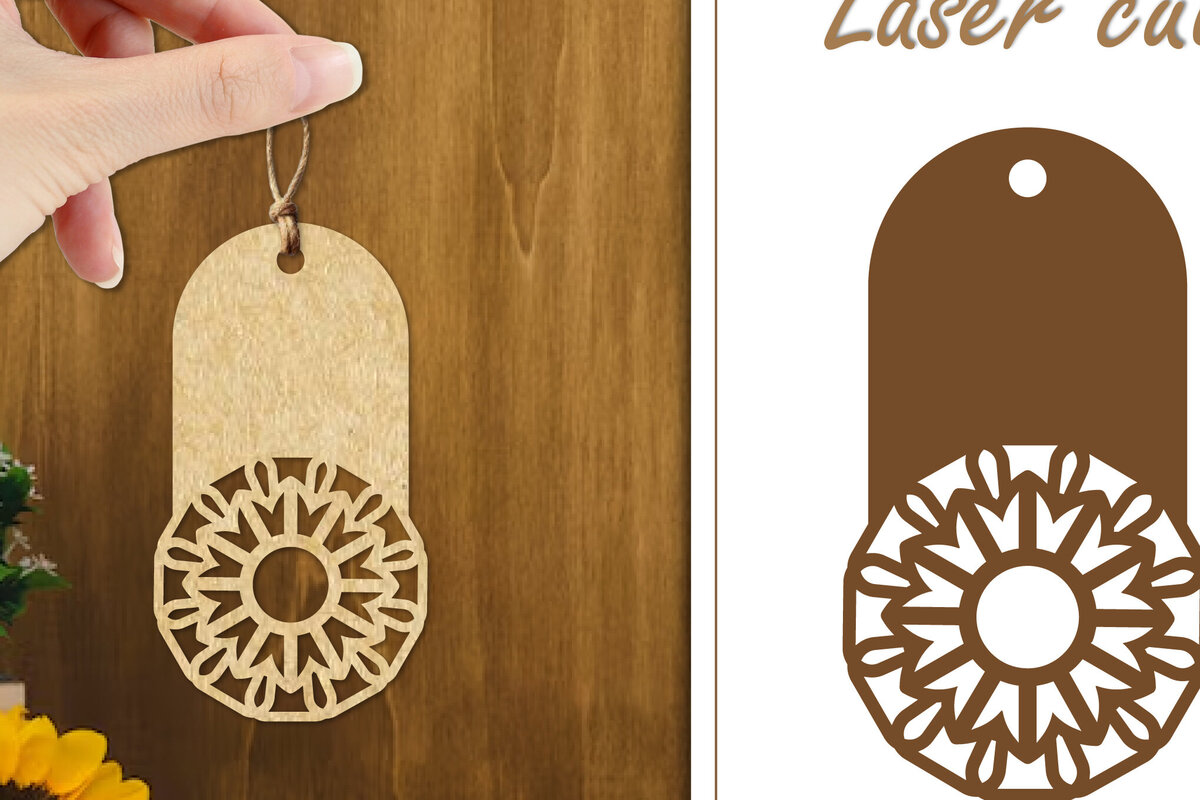 Intra απο ξύλο plywood 3mm-4mm πάχος 20 Ετικέτες δώρου σχεδιασμού λουλουδιών Δίασταση 30x20 cm INTRAFABR-123884029 - Image 5