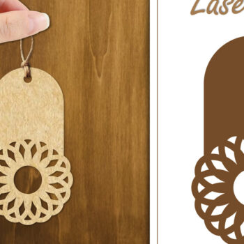 Intra απο ξύλο plywood 3mm-4mm πάχος 20 Ετικέτες δώρου σχεδιασμού λουλουδιών Δίασταση 30x20 cm INTRAFABR-123884029 - Image 6