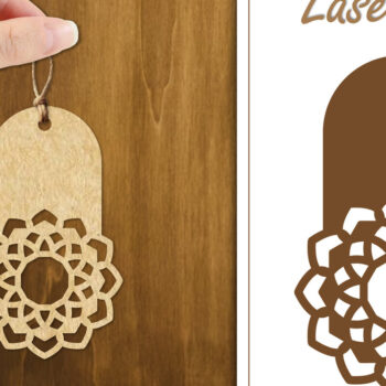 Intra απο ξύλο plywood 3mm-4mm πάχος 20 Ετικέτες δώρου σχεδιασμού λουλουδιών Δίασταση 30x20 cm INTRAFABR-123884029 - Image 10