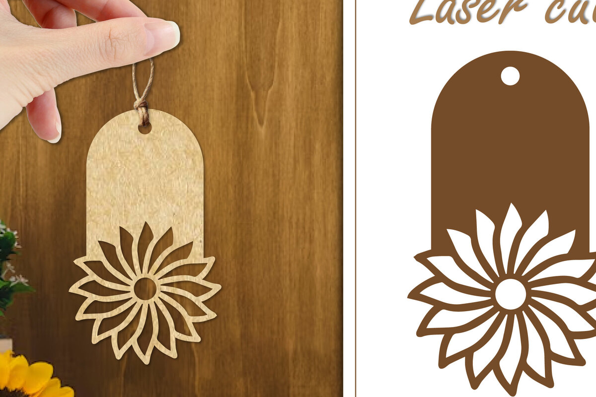 Intra απο ξύλο plywood 3mm-4mm πάχος 20 Ετικέτες δώρου σχεδιασμού λουλουδιών Δίασταση 30x20 cm INTRAFABR-123884029 - Image 14