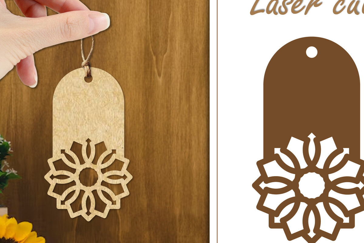 Intra απο ξύλο plywood 3mm-4mm πάχος 20 Ετικέτες δώρου σχεδιασμού λουλουδιών Δίασταση 30x20 cm INTRAFABR-123884029 - Image 15