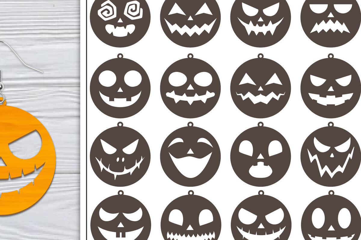 Intra απο ξύλο plywood 3mm-4mm πάχος 20 Σχεδίαση αποκριάτικα σκουλαρίκια με λέιζερ Δίασταση 3x3 cm INTRAFABR-103766610