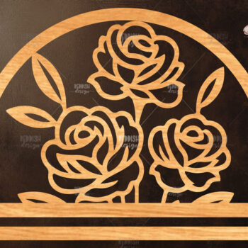 Intra απο ξύλο plywood 3mm-4mm πάχος 20 Floral Macrame Holder Cut  Δίασταση 15x15 cm INTRAFABR-120824556 - Image 6