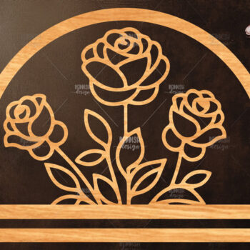 Intra απο ξύλο plywood 3mm-4mm πάχος 20 Floral Macrame Holder Cut  Δίασταση 15x15 cm INTRAFABR-120824556 - Image 7