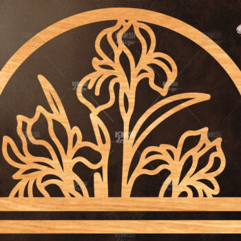 Intra απο ξύλο plywood 3mm-4mm πάχος 20 Floral Macrame Holder Cut  Δίασταση 15x15 cm INTRAFABR-120824556 - Image 10