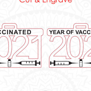Intra απο ξύλο plywood 3mm-4mm πάχος 2021 Vaccine Ornament Δίασταση 8x8 cm INTRAFABR-12132556 - Image 6