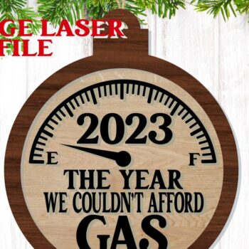 Intra απο ξύλο plywood 3mm-4mm πάχος 2023 Gas Ornament Glowforge  Δίασταση 8x8 cm INTRAFABR-75956975 - Image 1