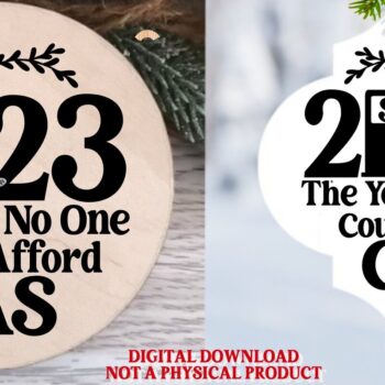 Intra απο ξύλο plywood 3mm-4mm πάχος 2023 Gas Ornament Year Afford Gas Δίασταση 8x8 cm INTRAFABR-78949047 - Image 1