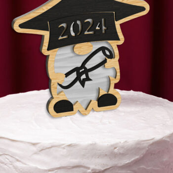 Intra απο ξύλο plywood 3mm-4mm πάχος Διακοσμητικό πρότυπο αποφοίτησης 2024 Δίασταση 30x20 cm INTRAFABR-93344706 - Image 3