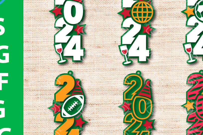 Intra απο ξύλο plywood 3mm-4mm πάχος 2024 Πρωτοχρονιάτικα κρεμαστά και καρφωτά σκουλαρίκια Δίασταση 3x3 cm INTRAFABR-80999061