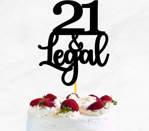 Intra απο ξύλο plywood 3mm-4mm πάχος 21 και Legal Cake Topper Δίασταση 15x15 cm INTRAFABR-70130950