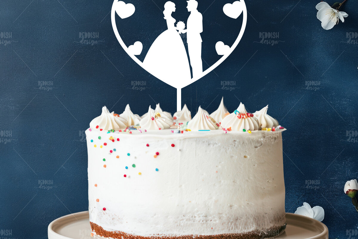 Intra απο ξύλο plywood 3mm-4mm πάχος 23 Topper για τούρτα γάμου, Wedding Δίασταση 15x15 cm INTRAFABR-119797854 - Image 9