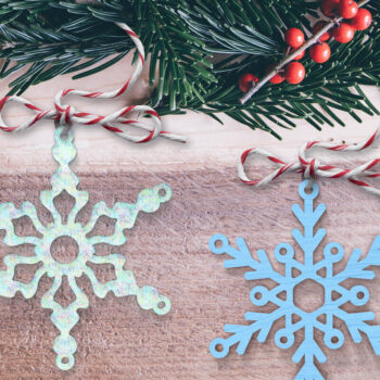 Intra απο ξύλο plywood 3mm-4mm πάχος 24 Snowflakes Cut  Δίασταση 8x8 cm INTRAFABR-111017362 - Image 2