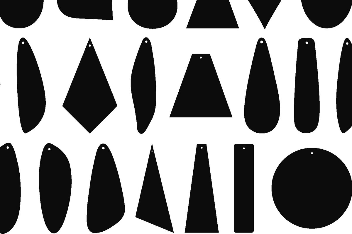 Intra απο ξύλο plywood 3mm-4mm πάχος προτύπου 26 σκουλαρίκια Δίασταση 3x3 cm INTRAFABR-96957816