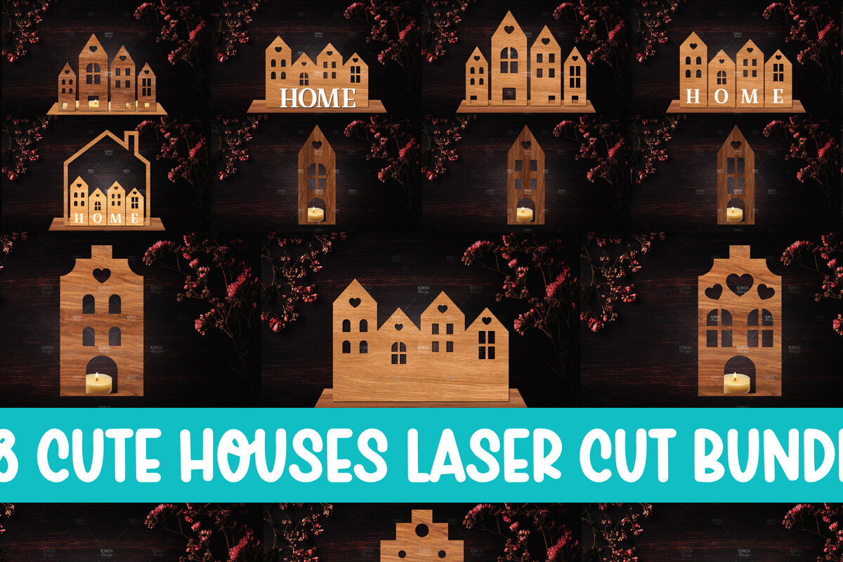 Intra απο ξύλο plywood 3mm-4mm πάχος 28 Τρισδιάστατη βάση σπιτιού Διακόσμηση σπιτιού Δίασταση 15x15 cm INTRAFABR-122870449