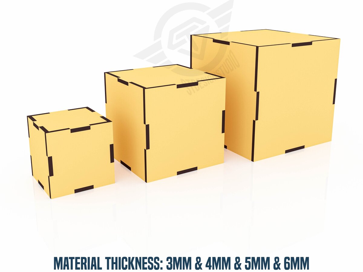 Intra απο ξύλο plywood 3mm-4mm πάχος 3 διαφορετικού μεγέθους Cube Cut  Δίασταση 9x1 cm INTRAFABR-119431027