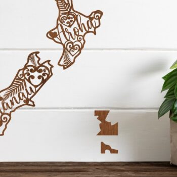 Intra απο ξύλο plywood 3mm-4mm πάχος 3 περικοπής λέιζερ New Zealand Outline Δίασταση 15x15 cm INTRAFABR-76182279 - Image 4