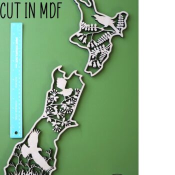 Intra απο ξύλο plywood 3mm-4mm πάχος 3 περικοπής λέιζερ New Zealand Outline Δίασταση 15x15 cm INTRAFABR-76182279 - Image 7