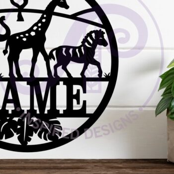 Intra απο ξύλο plywood 3mm-4mm πάχος Σήμα ονόματος 3 Safari Animals Δίασταση 6x6 cm INTRAFABR-109903293 - Image 2