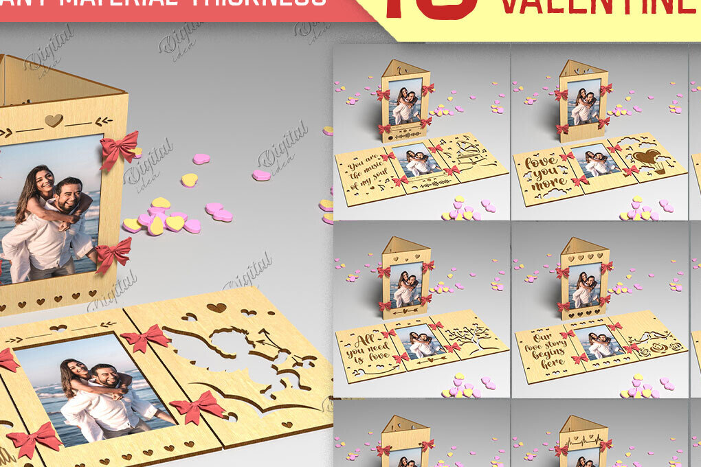 Intra απο ξύλο plywood 3mm-4mm πάχος Αγίου Βαλεντίνου 3 όψεων Δίασταση 20x30 cm INTRAFABR-86219705