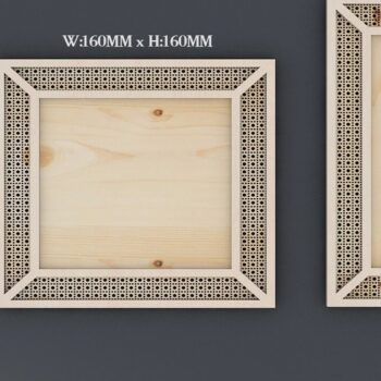 Intra απο ξύλο plywood 3mm-4mm πάχος κορνίζας από μπαστούνι από μπαστούνι 3 μεγεθών Δίασταση 20x30 cm INTRAFABR-37106241 - Image 1