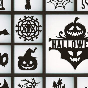 Intra απο ξύλο plywood 3mm-4mm πάχος αποκοπής αρχείων 300 Halloween Δίασταση 30x30 cm INTRAFABR-15281217 - Image 2