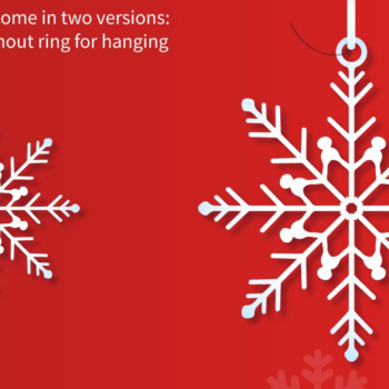 Intra απο ξύλο plywood 3mm-4mm πάχος 32 Χριστουγεννιάτικα στολίδια με νιφάδες χιονιού Δίασταση 8x8 cm INTRAFABR-82423985 - Image 1