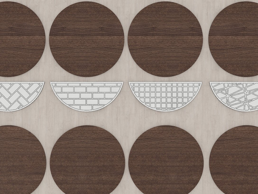 Intra απο ξύλο plywood 3mm-4mm πάχος 32 Δέσμη κρεμάστρας πόρτας, σχέδια κομμένα με λέιζερ Δίασταση 30x20 cm INTRAFABR-41601809 - Image 4