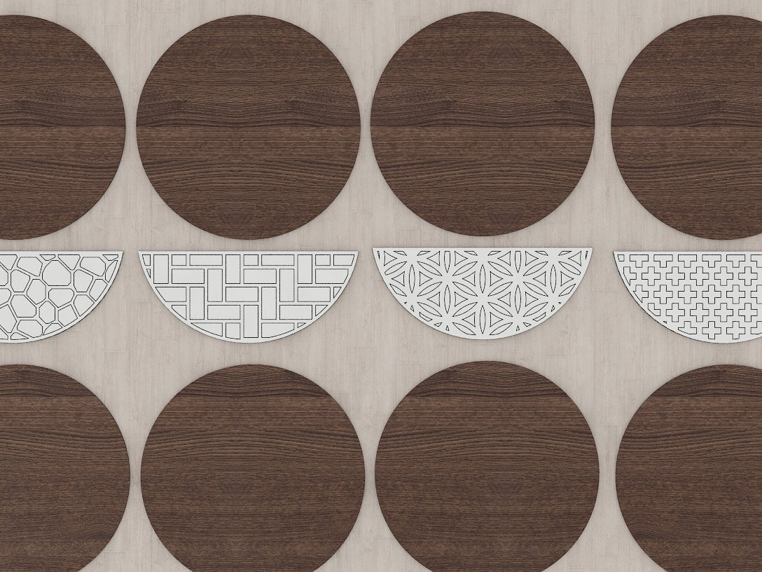 Intra απο ξύλο plywood 3mm-4mm πάχος 32 Δέσμη κρεμάστρας πόρτας, σχέδια κομμένα με λέιζερ Δίασταση 30x20 cm INTRAFABR-41601809 - Image 8
