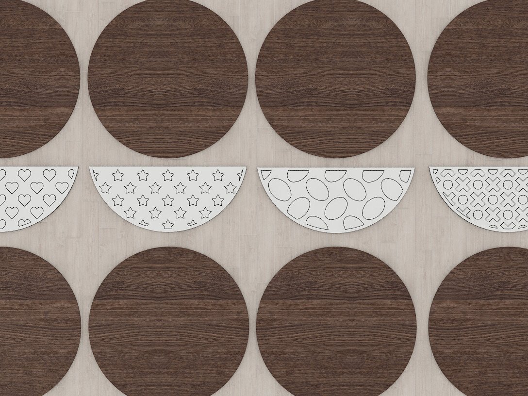 Intra απο ξύλο plywood 3mm-4mm πάχος 32 Δέσμη κρεμάστρας πόρτας, σχέδια κομμένα με λέιζερ Δίασταση 30x20 cm INTRAFABR-41601809 - Image 10