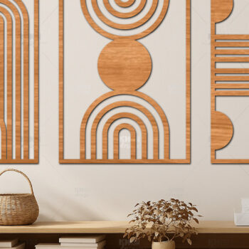 Intra απο ξύλο plywood 3mm-4mm πάχος κοπής με λέιζερ τοίχου 35 MCentury Δίασταση 40x40 cm INTRAFABR-121509865 - Image 11