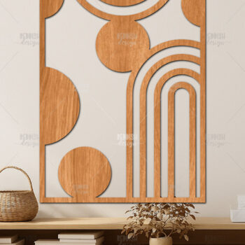 Intra απο ξύλο plywood 3mm-4mm πάχος κοπής με λέιζερ τοίχου 35 MCentury Δίασταση 40x40 cm INTRAFABR-121509865 - Image 13