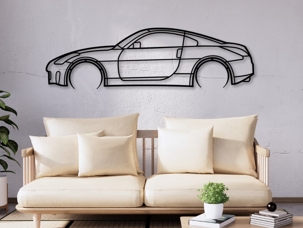 Intra απο ξύλο plywood 3mm-4mm πάχος 350z, Car Silhouette Δίασταση 15x15 cm INTRAFABR-109684890