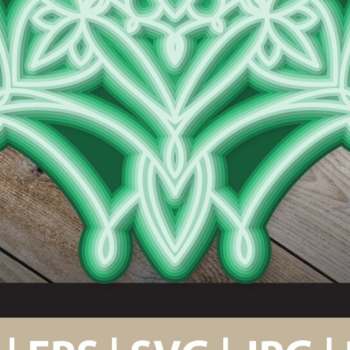 Intra απο ξύλο plywood 3mm-4mm πάχος 3D Abstract Mandala Layered Δίασταση 30x30 cm INTRAFABR-24892206 - Image 1