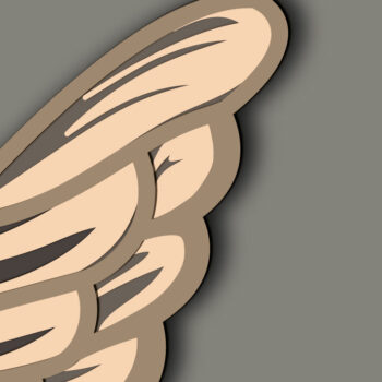 Intra απο ξύλο plywood 3mm-4mm πάχος 3d Angel Multilayer / Δίασταση 30x20 cm INTRAFABR-64564490 - Image 8