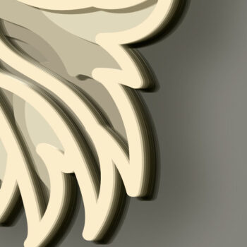 Intra απο ξύλο plywood 3mm-4mm πάχος 3d Angel Multilayer / Δίασταση 30x20 cm INTRAFABR-71040634 - Image 7