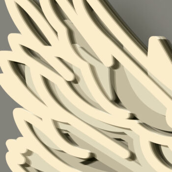 Intra απο ξύλο plywood 3mm-4mm πάχος 3d Angel Multilayer / Δίασταση 30x20 cm INTRAFABR-71040634 - Image 9