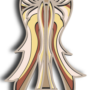 Intra απο ξύλο plywood 3mm-4mm πάχος 3d Angel Multilayer / Δίασταση 30x20 cm INTRAFABR-64137049 - Image 1