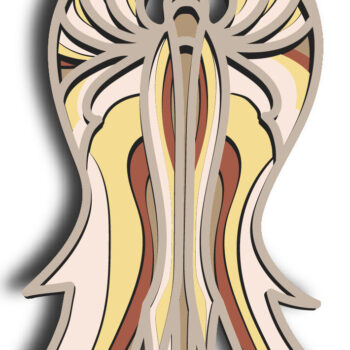 Intra απο ξύλο plywood 3mm-4mm πάχος 3d Angel Multilayer / Δίασταση 30x20 cm INTRAFABR-64137049 - Image 4