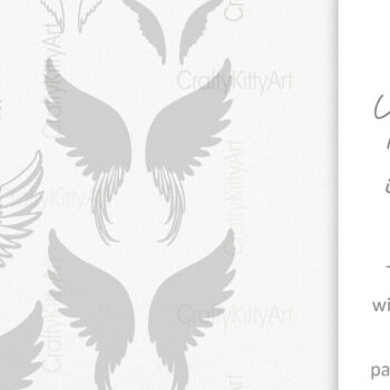 Intra απο ξύλο plywood 3mm-4mm πάχος Κοπή χαρτιού με λέιζερ 3d Angel Wings Δίασταση 7x7 cm INTRAFABR-115250065 - Image 3