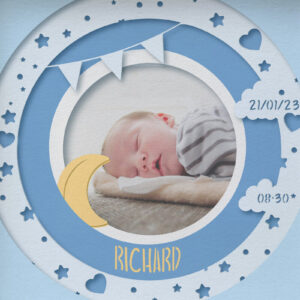 Intra απο ξύλο plywood 3mm-4mm πάχος 3D Baby Photo Frame Shadow Box Δίασταση 30×30 cm INTRAFABR-75623218