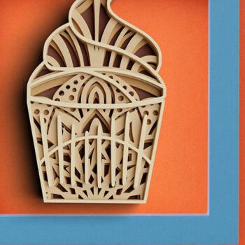 Intra απο ξύλο plywood 3mm-4mm πάχος 3D γενεθλίων Δίασταση 30x30 cm INTRAFABR-101186225 - Image 9