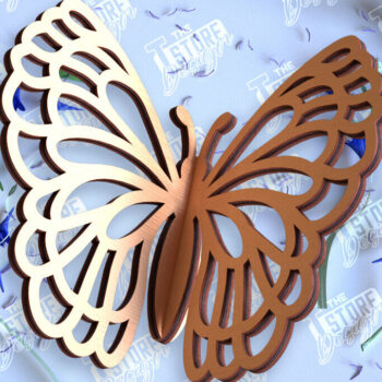 Intra απο ξύλο plywood 3mm-4mm πάχος 3D πεταλούδα | Summer Design | CNC Δίασταση 30x20 cm INTRAFABR-98268731 - Image 1