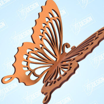 Intra απο ξύλο plywood 3mm-4mm πάχος 3D πεταλούδες | Summer Design | CNC Δίασταση 30x20 cm INTRAFABR-99202431 - Image 1