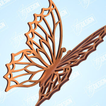 Intra απο ξύλο plywood 3mm-4mm πάχος 3D πεταλούδες | Summer Design | CNC Δίασταση 30x20 cm INTRAFABR-99202467 - Image 1