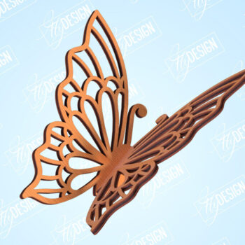 Intra απο ξύλο plywood 3mm-4mm πάχος 3D πεταλούδες | Summer Design | CNC Δίασταση 30x20 cm INTRAFABR-99202539 - Image 1